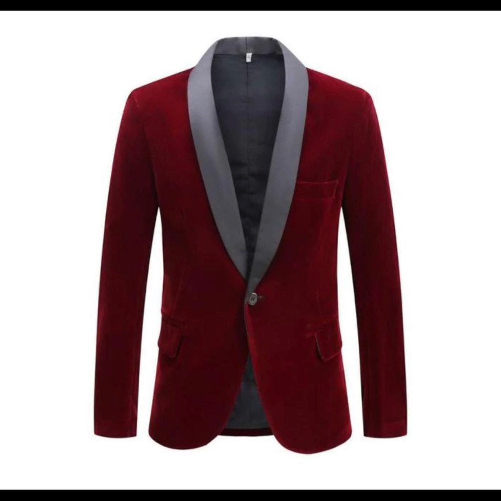 Cloud style men’s burgundy blazer . Never worn in extra large